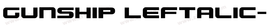Gunship Leftalic字体转换